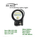 HI-MAX V14 with 5pc XM-L/U2, 2pc XP-G R2, 3pc UV LED, 2400lm Wide, 900lm Spot, 140lm Red, 3W uv led 365nm Photographic Lighting